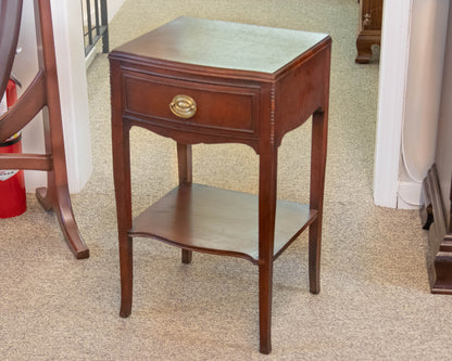 Solid Mahogany One Drawer Nightstand