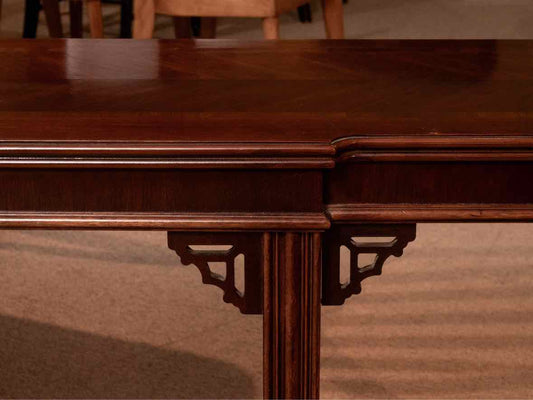 Lane Furniture Mahogany Chinoiserie Style  Console Sofa Table