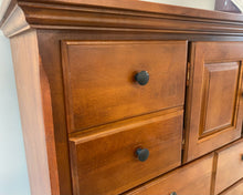 Vaughn Bassett Mule Chest in Cherry Finish with Black Pulls