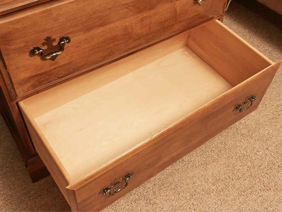 Cherry 3 Over 2 Drawer Chest