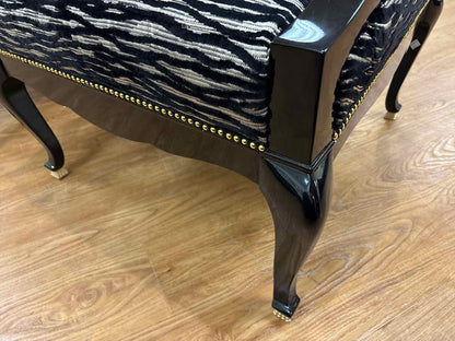Caracole Pair of Zebra Wing Chairs