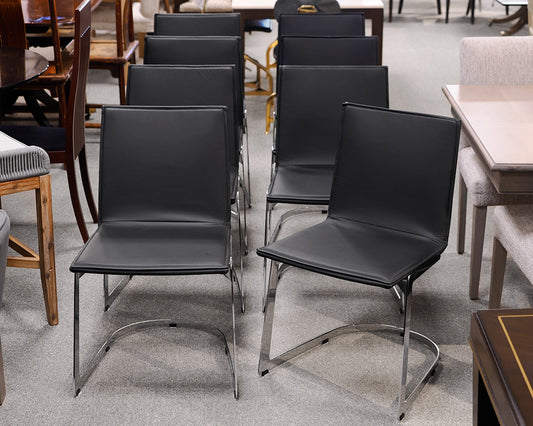 Set of 8 Roche Bobois Echos Dining Chairs