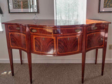 Made in Italy Mahogany Server W/ Fruitwood Border