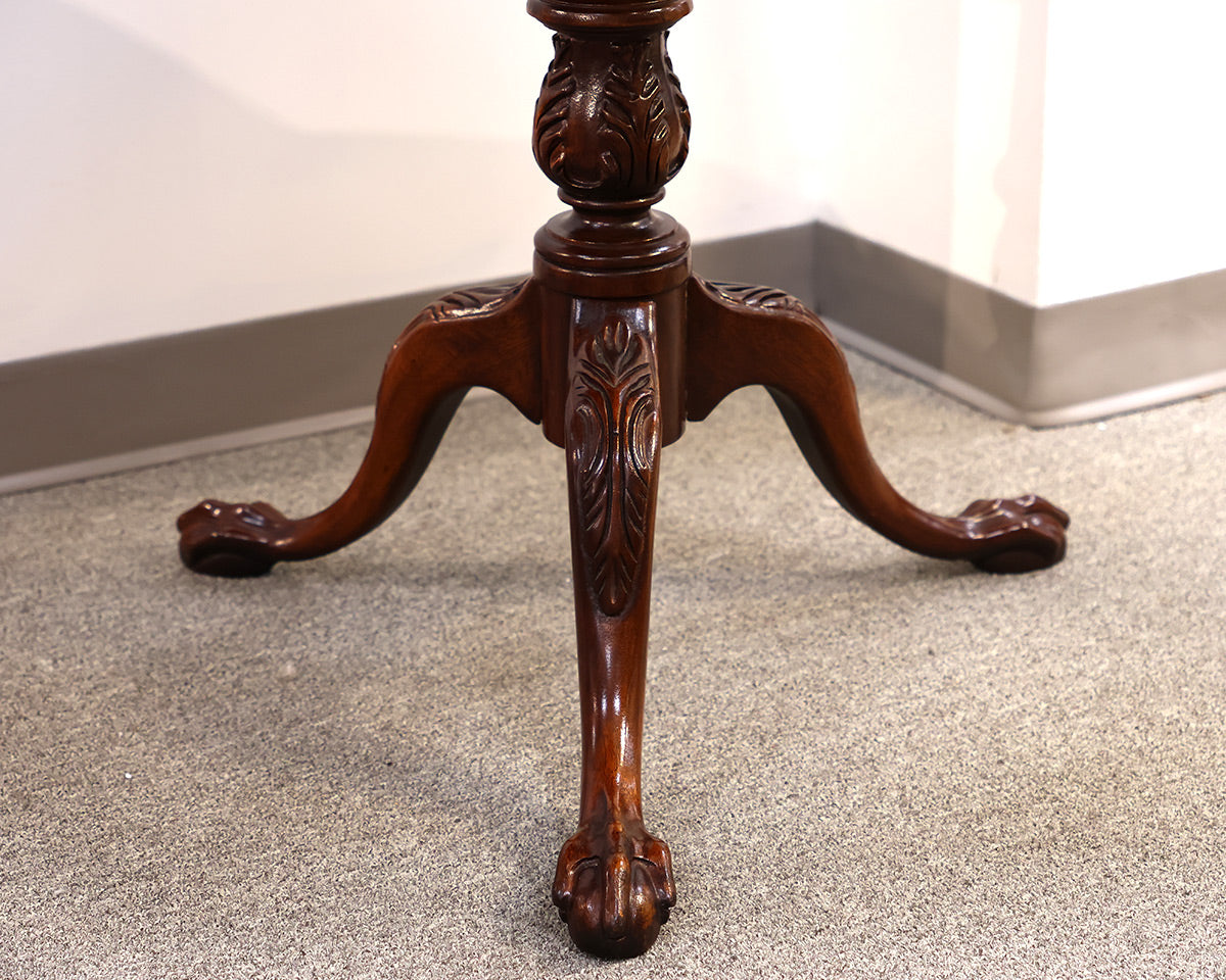 Mahogany Pie-Crust Tilt Top Tea Table