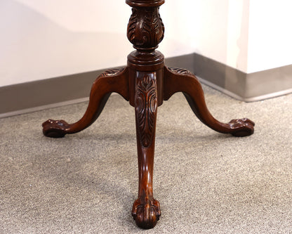 Mahogany Pie-Crust Tilt Top Tea Table