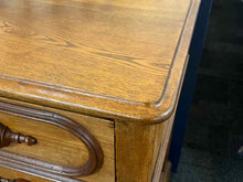 Antique Oak Acorn Chest