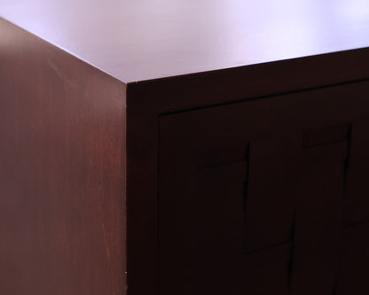 Crate & Barrel Sliding Door Sideboard / Media Cabinet in Espresso Finish
