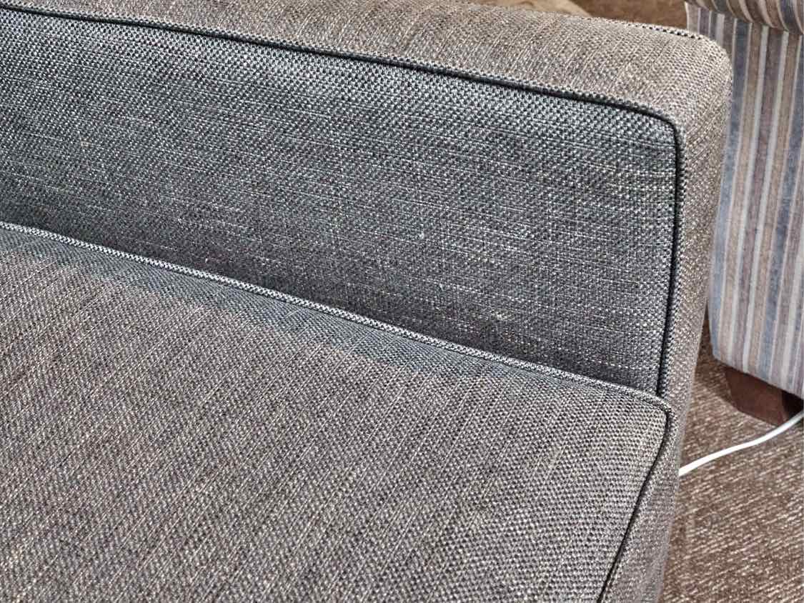 Grey Tweed Upholstered Transitional Chair