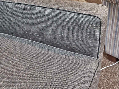 Grey Tweed Upholstered Transitional Chair