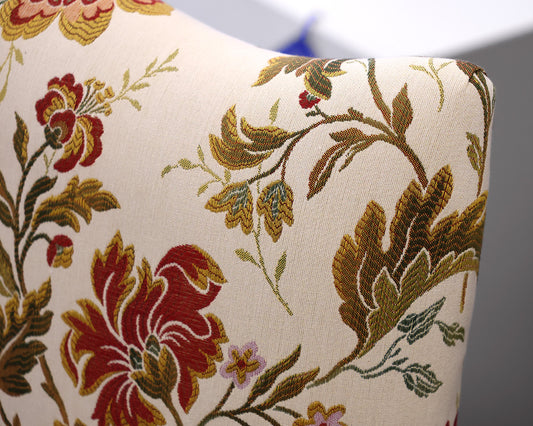 Pair of Ethan Allen Floral Upholstered Chairs