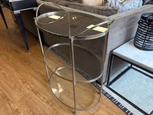 Chrome and Glass Bar Cart