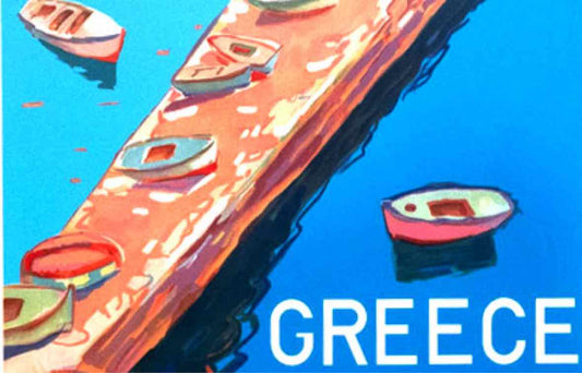 Greece Travel Poster Print