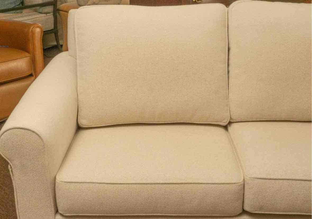 Pottery Barn 'Cameron' Oatmeal Boucle Upholstered 2 Cushion  Loveseat