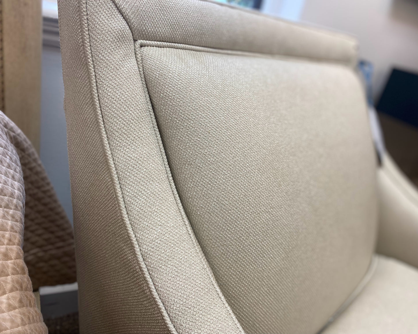 MG+BW Contemporary Wing Chair in Cream