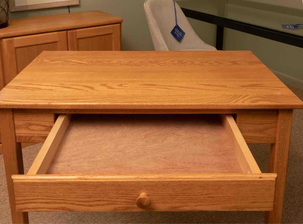 Honey Oak 1 Drawer Desk