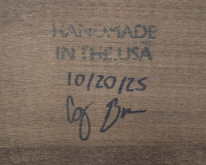Gat Creek Elana Square Cocktail Table in Maple Barley Finish