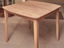Natural Poplar Shaker Style legs 11.75" Butterfly Leaf Dining Table