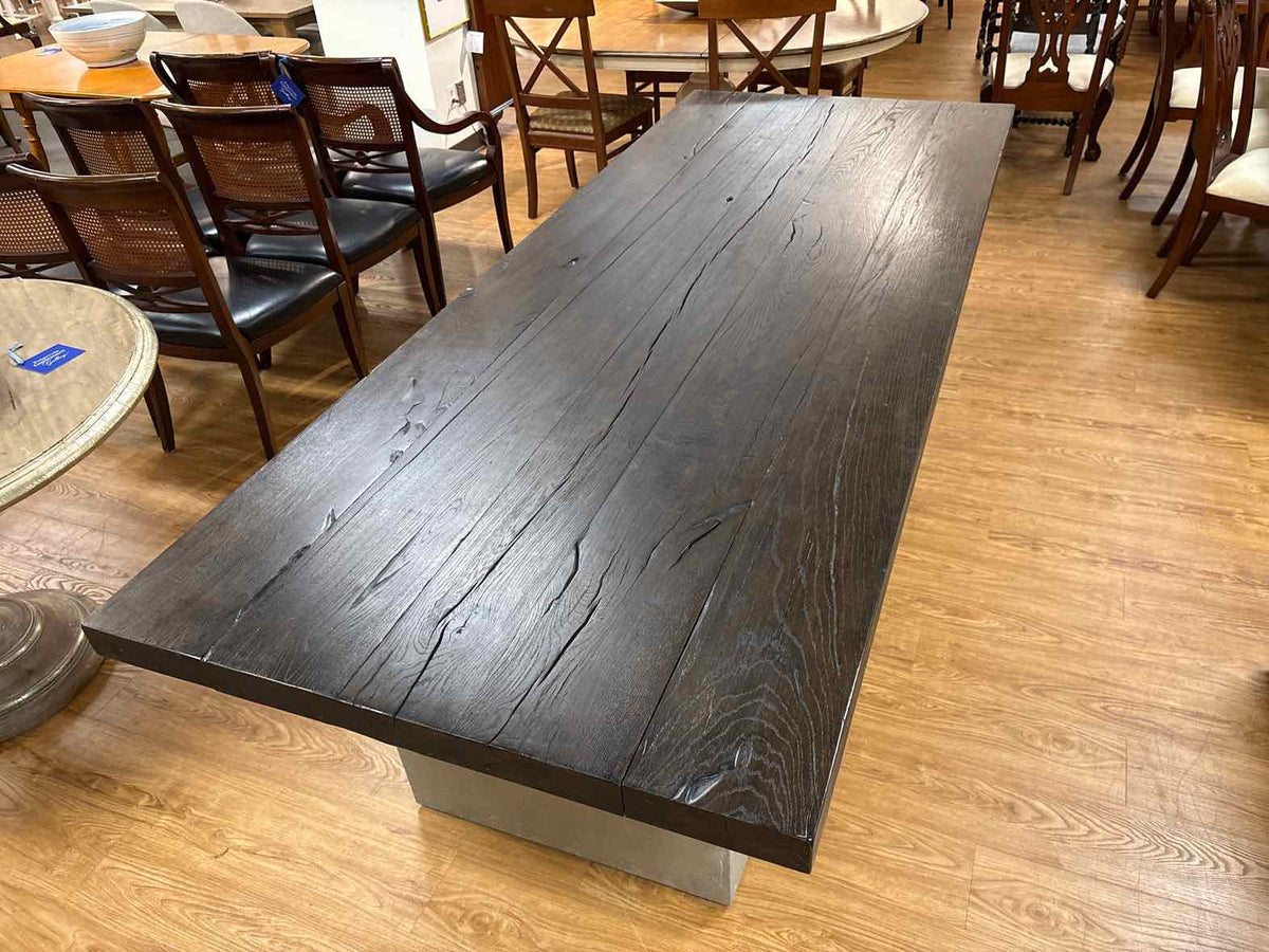 RH 'Concrete Pier' Rectangular Dining Tables