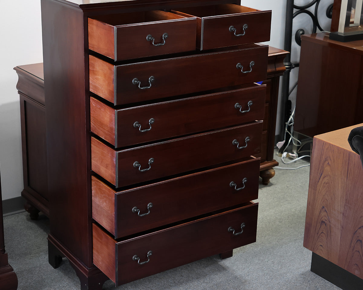 Hitchcock Tall Chest in Cherry. 7 Drawers