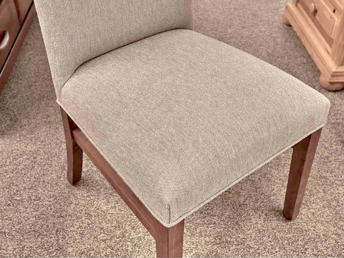 Gat Creek " Douglass" Dining Chair in Nurture Shale Fabric and Seasoned Cherry