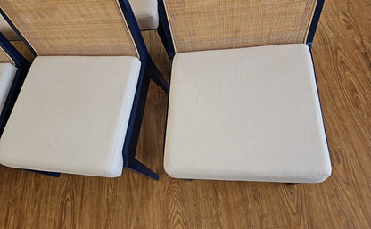 Set of 8 Blue Hand Home 'Ernest' Dining Chairs