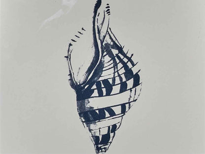 'Filles De La Mer IV' Navy Finish Frame Print