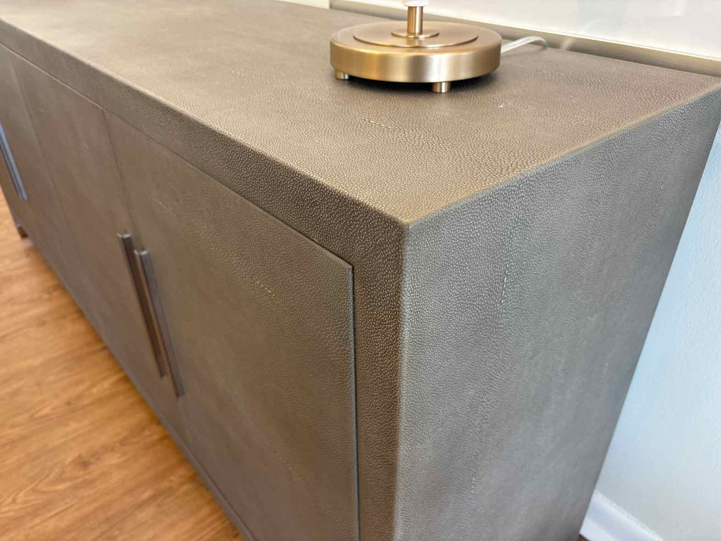 RH 'Graydon' Shagreen Sideboard in Fog