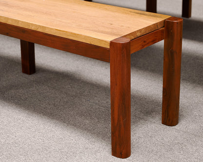 Wooden Teak and Acacia Wooden Bench
