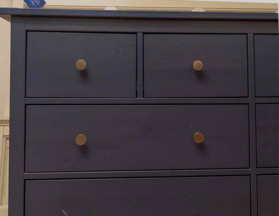 'Stormy Ocean Blue" Finish 8 Drawer Dresser