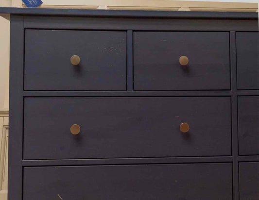 'Stormy Ocean Blue" Finish 8 Drawer Dresser