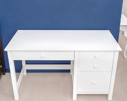 Vermont Tubbs White Finish Four Drawer Desk W/ Chair