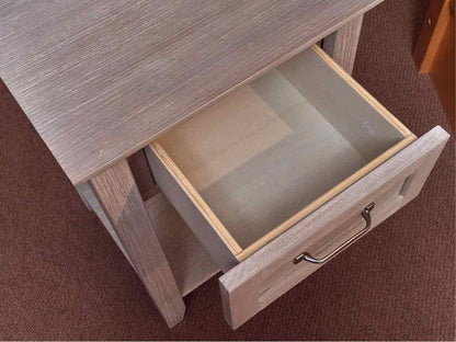 Pottery Barn ' Hampton' In 'Brushed Fog' Finish 1 Drawer/Shelf Nightstand