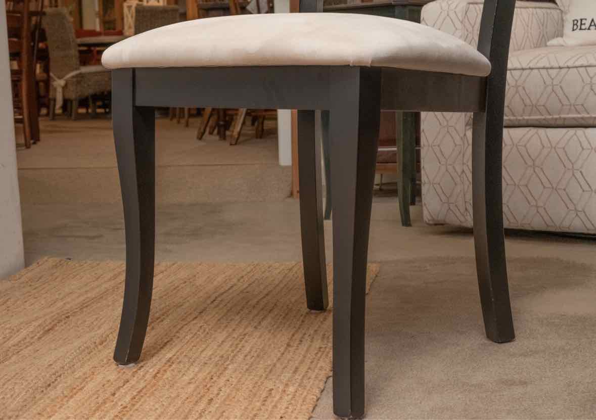 Bermex Table in Black Wipestain Finish  & 6 Chair Set