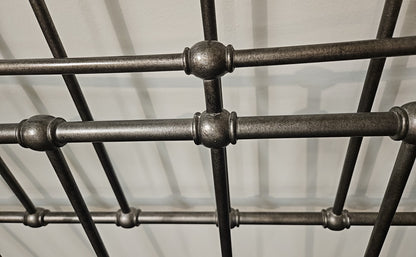 Ethan Allen 'Danby' Powder-Coated Iron King Bed