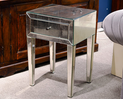 Restoration Hardware Antique Mirrored Accent Table