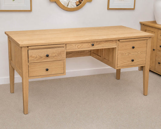 Gat Creek Atticus Desk in Ash with Classic Latte Finish