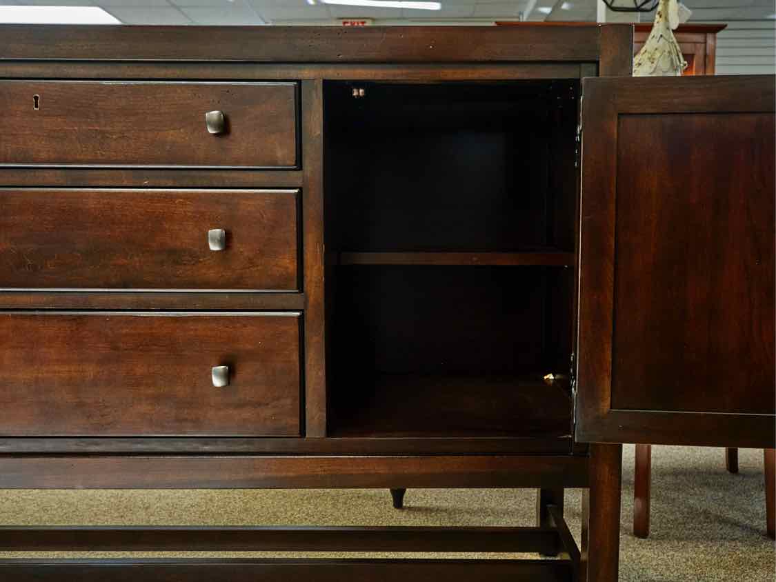 Thomasville Dark Finish Mahogany 2-Door 3-Drawer Server