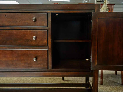 Thomasville Dark Finish Mahogany 2-Door 3-Drawer Server