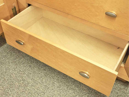 Poplar Wood 6 Drawer Contemporary Chest