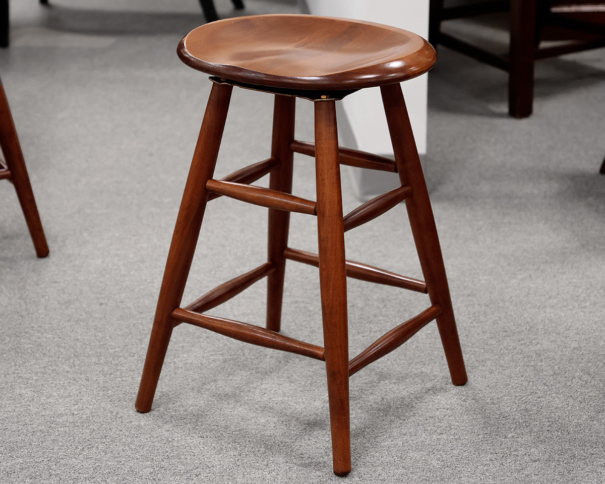 Set of 4 Cherry Counter Stools