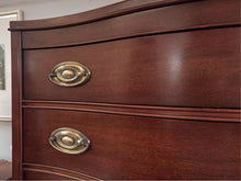 Morganton Mahogany Serpentine 6 Drawer Tall Chest
