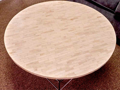 West Elm Origami Style  Tile Top   Cocktail Table with Steel Base