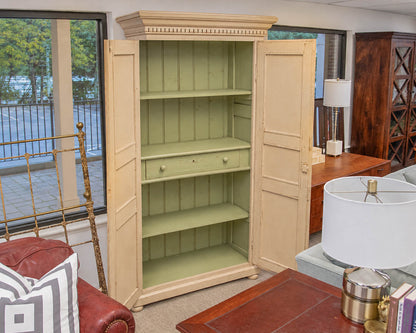 Antique Painted Armoire in Cafe Latte