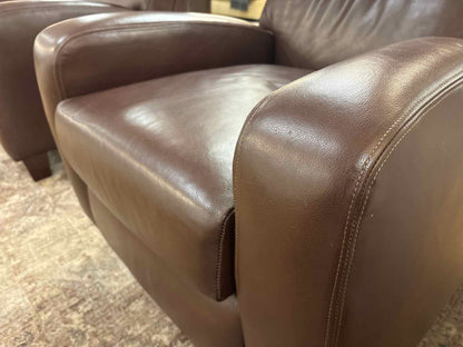Barcalounger Chestnut Brown Leather Recliner