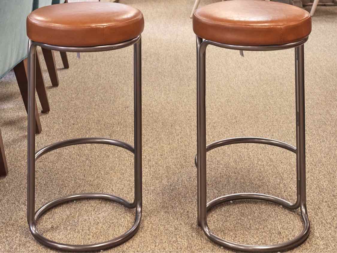 Pair of West Elm 'Cora' Counter Stools