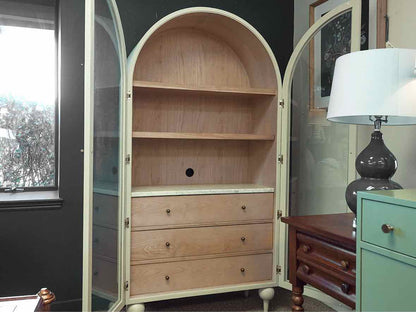 Anthropologie 'Fern' Marble Top 3 Drawer Arched Cabinet