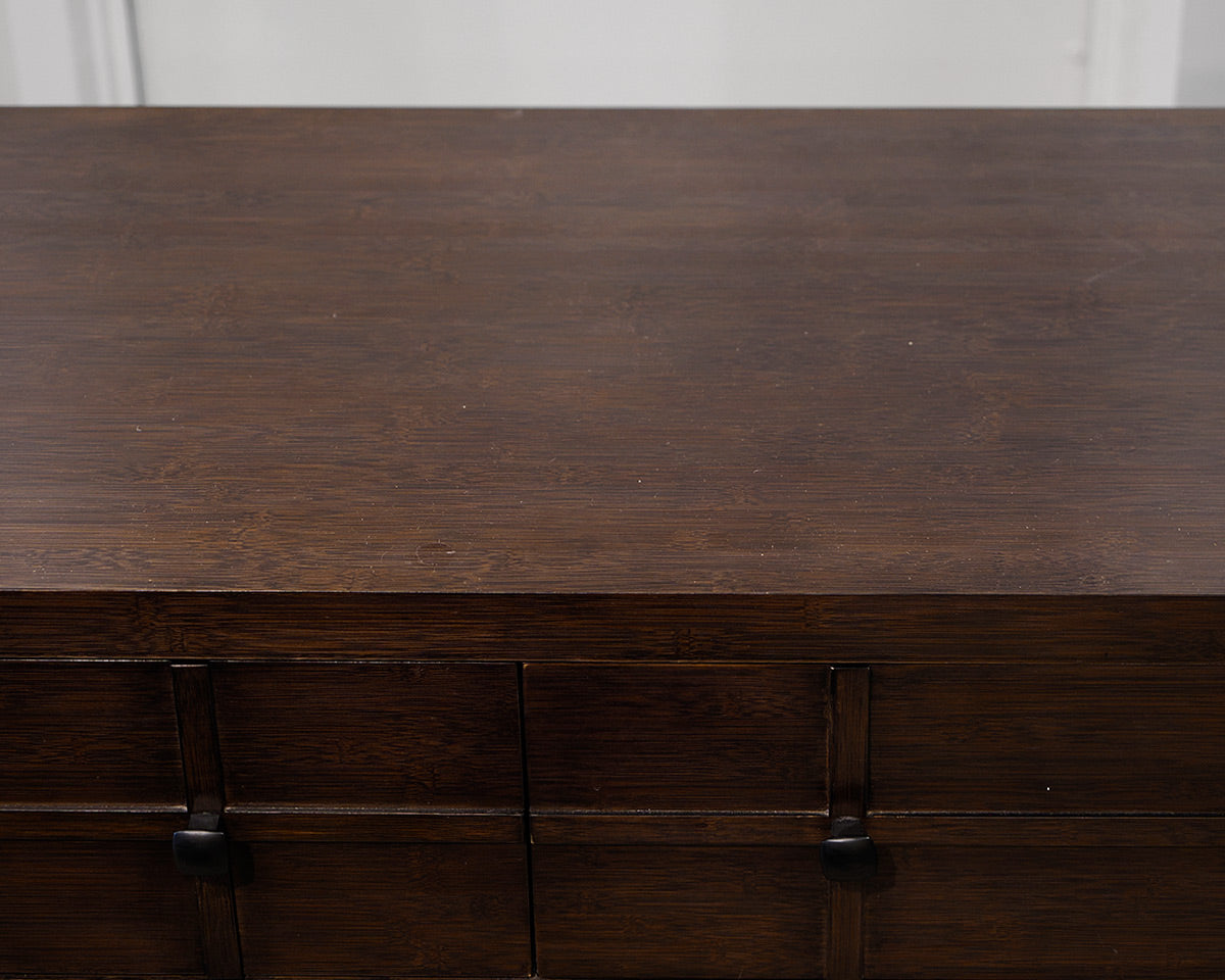 Crate & Barrel 6-Drawer Mahogany Dresser