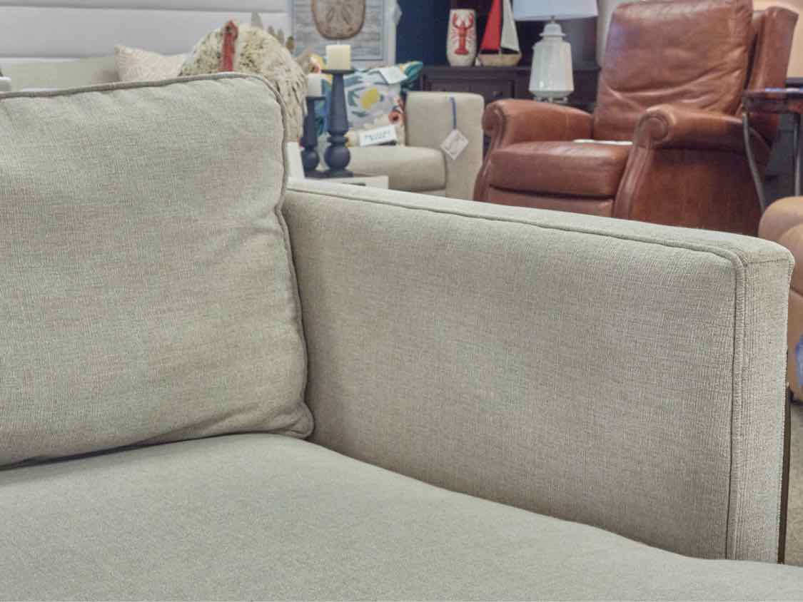 Two Piece RAF Sectional in Alabaster