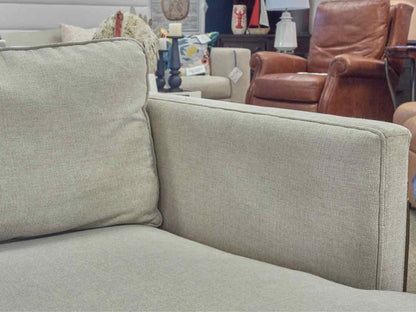Two Piece RAF Sectional in Alabaster