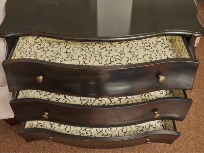 Crate & Barrel Black Bombay Accent Chest